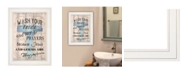 Trendy Decor 4U Trendy Decor 4U Bathroom Humor by Debbie DeWitt, Ready to hang Framed print, White Frame, 15" x 19"